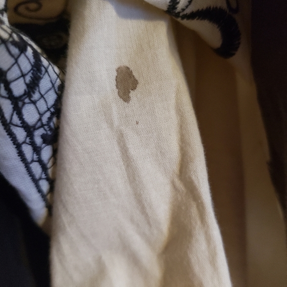 Tristan Skirt A-Line Embroidered Brown Beige Pleated Lined Side Zip Woman S-28 - Picture 8 of 8